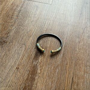 Gas Bijoux Black and Gold Beaded Bracelet